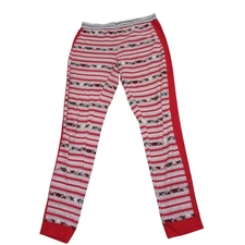 Victorias Secret Womens Pajama Pants S Red Sleepwear Waffle Knit Holiday
