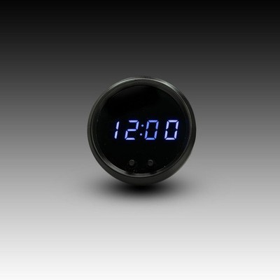 Intellitronix Clock LED Digital in Black Bezel - Blue M8009B