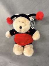 Starbucks Collectible Bearista Bear Plush 9" Ladybug 14th Edition 2001 Red Black