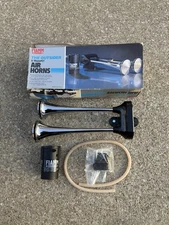 FIAMM “The Outsider” 12v Twin Trumpet Air Horns w/ Compressor Kit Boat RV Truck