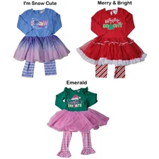 Counting Daisies Toddler & Girls Holiday Tutu Set
