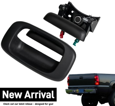 #ad New Tailgate Handle w Bezel amp; Clips Fits 1999 2007 Chevy Silverado GMC Sierra $19.19