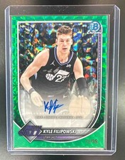 2025-26 Bowman #BCA-KF Kyle Filipowski Auto Chrome Green Geometric Refractor /99