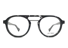 J.F. Rey Eyeglasses Frames JF1415 0300 Nice Black Quartz Granite 49-22-148