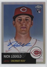 2022 Topps Chrome Platinum Anniversary Refractor /199 Nick Lodolo Auto 1c7f