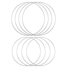 8 Pack Metal Rings for Craft Silver Hoops 10 Inch 12 Inch Floral Macrame Hoop...