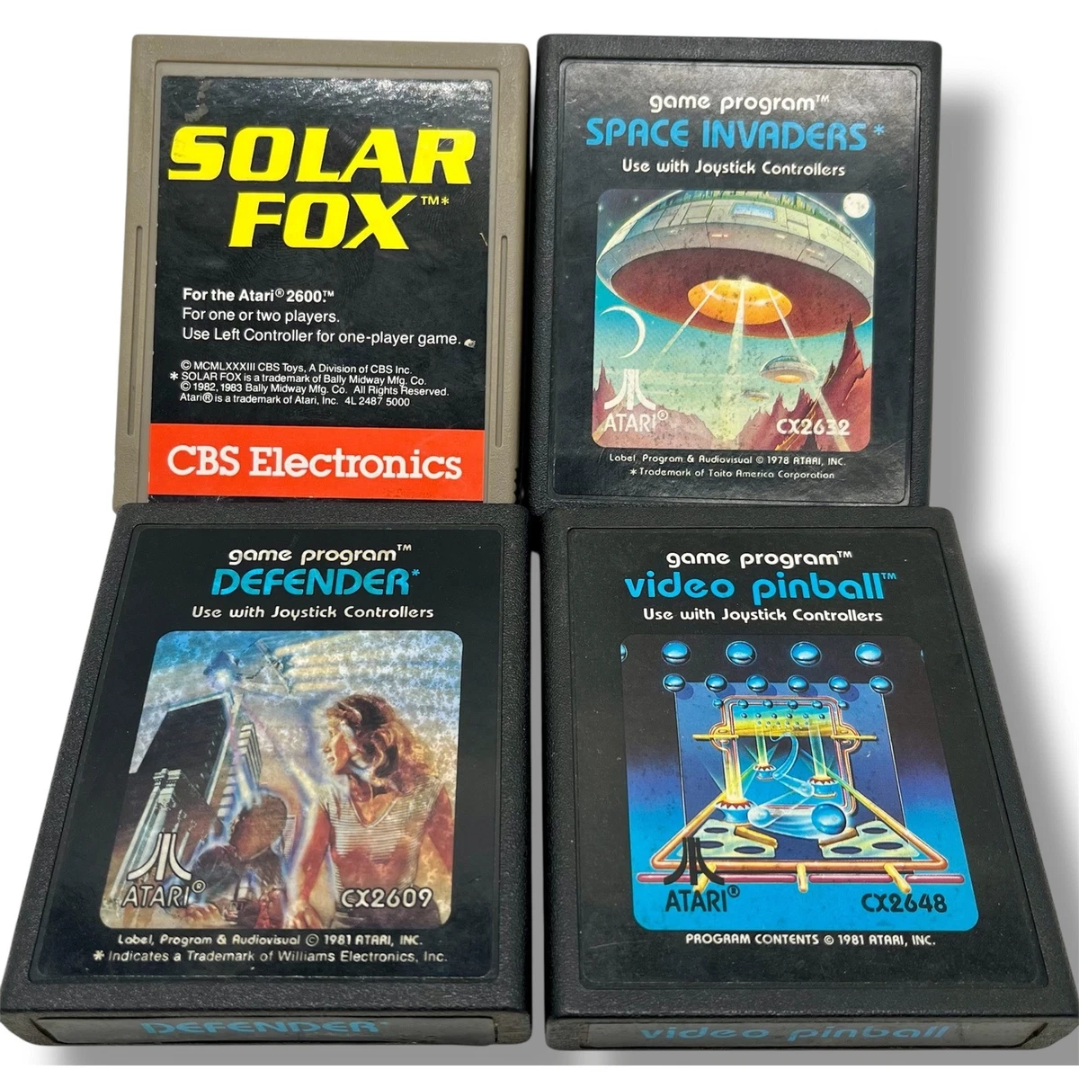 BOITE ABIMEE --- Atari 2600 Vader +4 jeux Pole Position + Space