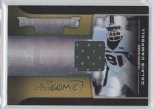 2008 Prestige Prestigious Picks Gold Materials 10/50 Calais Campbell #PPI-24 0b2