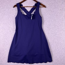 J.Crew Active Dress Women's S Blue Scalloped Stretch Under Shorts Athleisure NWT