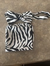 Zebra Bow Tie and Handkerchief Men's Suit Accessories