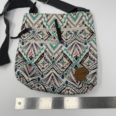 DAKINE Jo Jo Crossbody Shoulder Bag Purse With Wallet Tribal Geo Minimalist