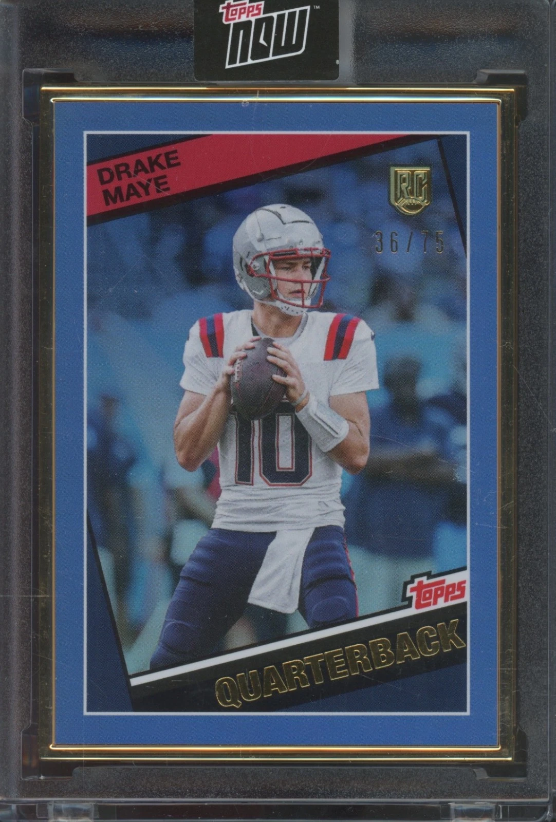 Drake Maye Topps Now Rookie Campaign #15 Gold