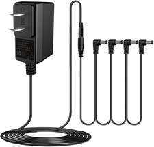 JOYO DC 9V Guitar Pedal Power Supply 800Ma -1A AC Wall Charger Adapter with 4