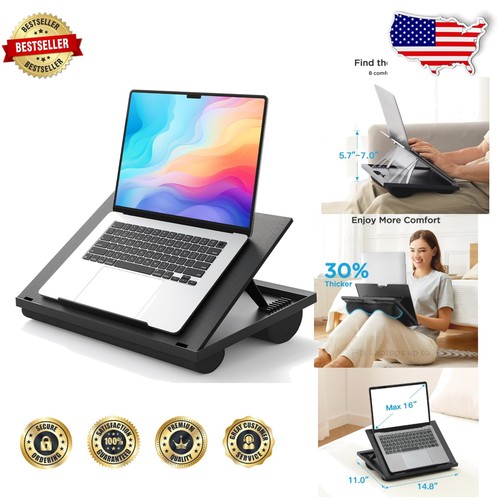 Versatile 8-Angle Adjustable Laptop Stand - Comfort Lap Desk for Any Setting