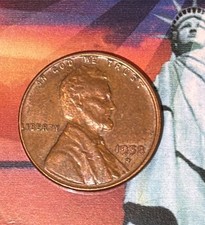 1958 D Lincoln Wheat Cent Penny Free Shipping