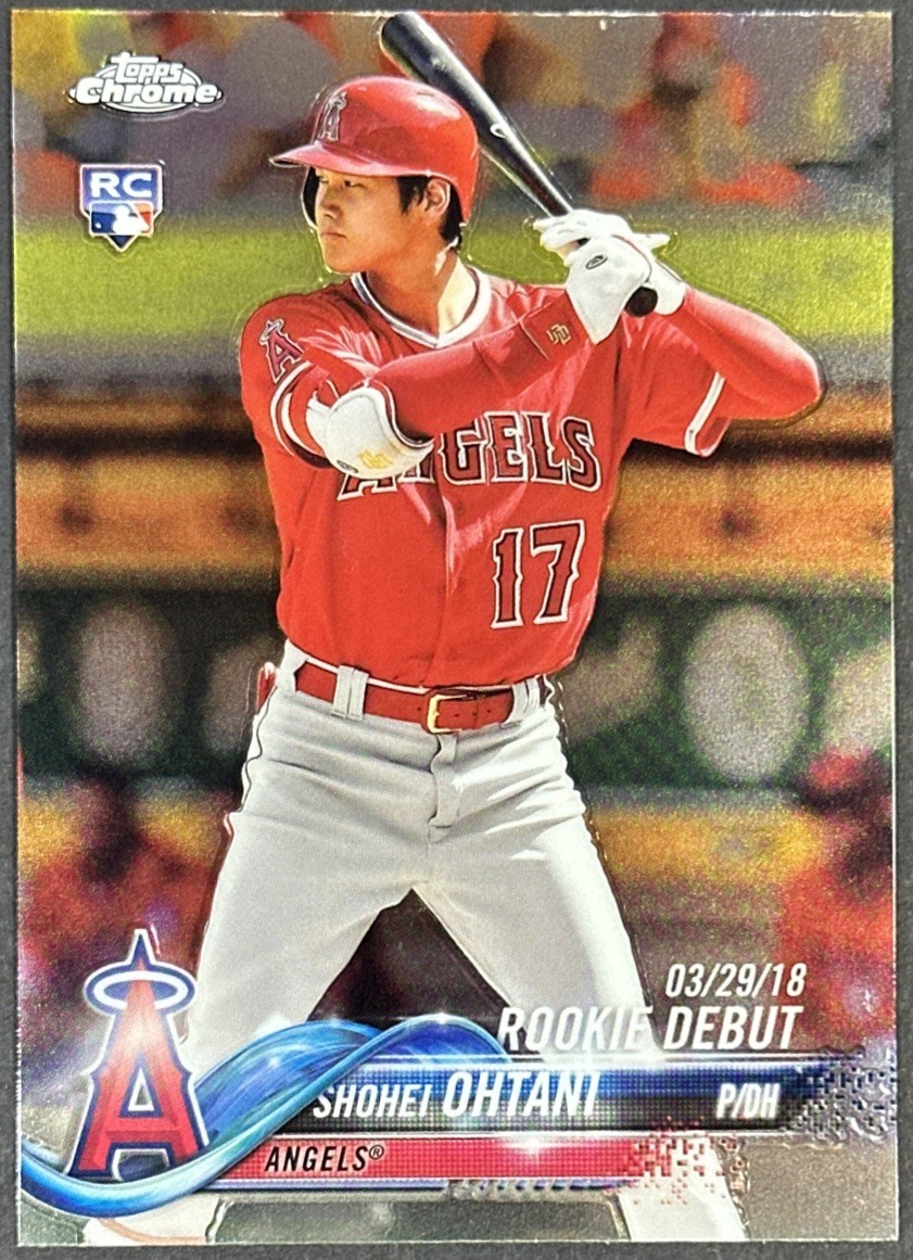 2018 Topps Chrome Update Rookie Debut Shohei Ohtani #HMT32 RC Angels Dodgers