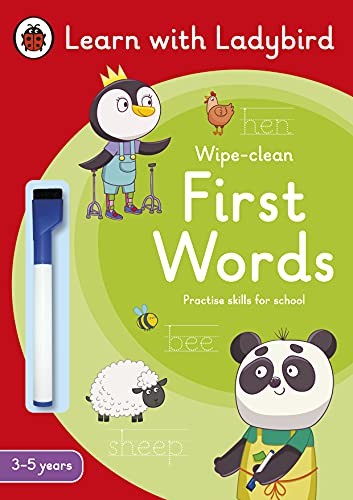 First Words: A Learn With Wipe-Clean Activity Book 3-5 Years : Ideal For Home Learning (Eyfs) Ladybird - Image 3