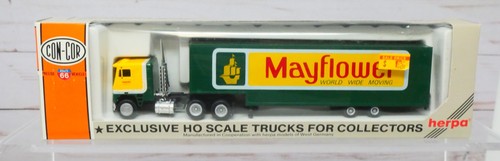 Remolque para tractor y furgoneta de mudanza Con-Cor Herpa 1007, Mayflower COE, escala 1/87 HO | Condition: Used