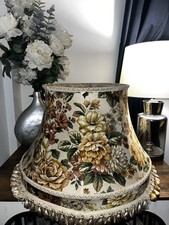 Large Vintage Floral Standard Lamp Shade