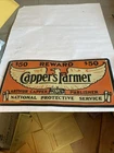 Vintage Tin Capers Farmer Sign