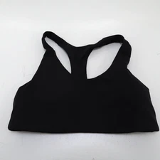 Old Navy Active Womens Sports Bra Powersoft Large Black Medium Support Go Dry