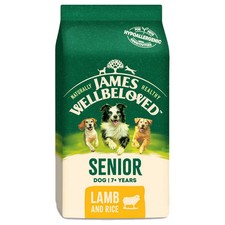 James Wellbeloved Senior Dog Dry Food (Lamb & Rice) - Bag Size : 15Kg 5.30 per kilo