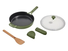 Our Place Cast Iron Always Pan 10.5 Inch 8-in-1 multifunctionality Sage