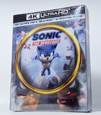 Sonic the Hedgehog 4k UHD +Blu Ray Bonus Stage Limited Edition +Steelbook +Comic