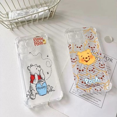 Winnie the Pooh Clear Phone Case For Xiaomi Redmi 14C 13C 12C K50 K40 Note 14 13