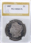 1887 P MORGAN ULTRA PROOF LIKE! CLEAN CHEEK! FLAWLESS GEM BU++MEGA GEM NR #64633