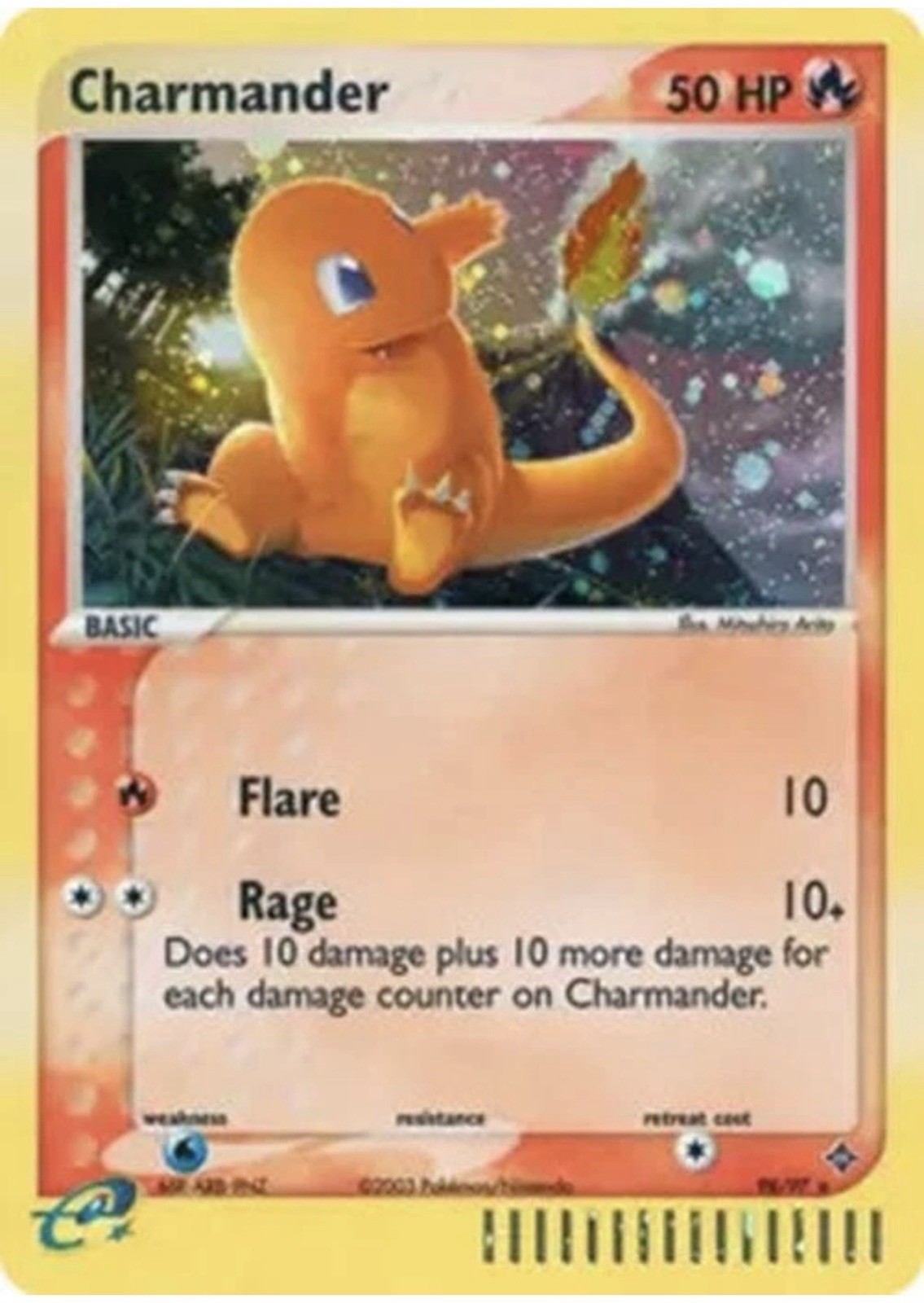 Pokémon TCG Charmander EX Dragon Holo Card Secret Rare NM 98/97