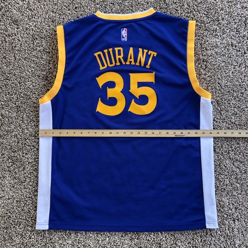 Camiseta Adidas Golden State Warriors Kevin Durant Talla Adulto XL #35 NBA Azul Visitante - Imagen 12 de 14
