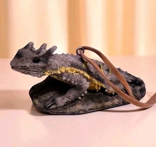 Texas Horned Lizard Christmas Ornament – Resin Horny Toad Tree Decoration 3.5" L