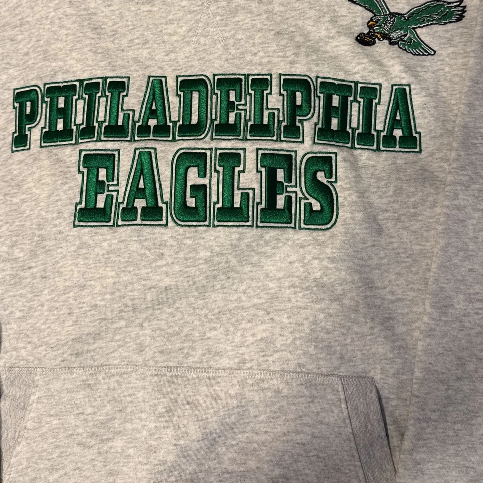 Mitchell & Ness Philadelphia Eagles Off Season 连帽衫复古标志尺寸 M 全新带标签 — 第 2/3 张图片