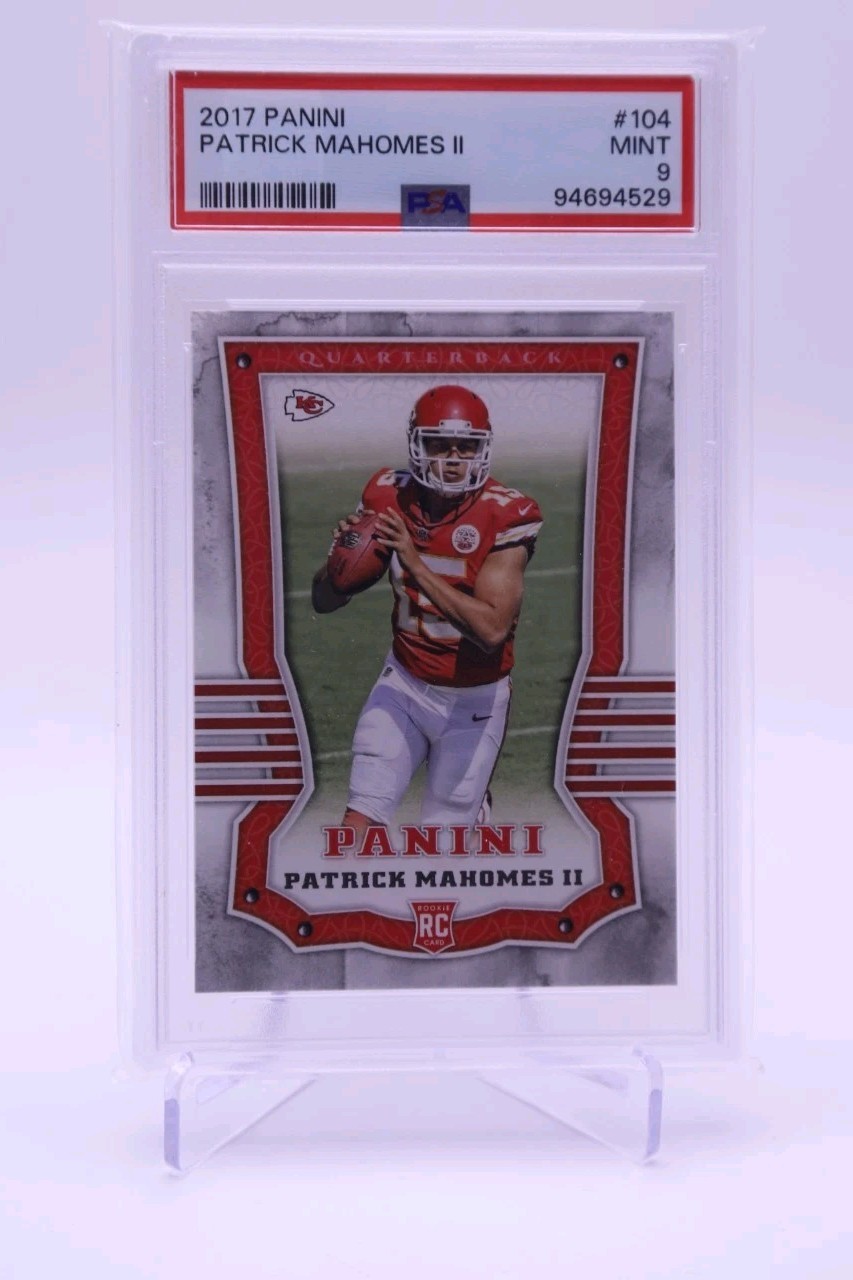 2017 Panini Patrick Mahomes II RC #104 PSA 9 Mint Kansas City Chiefs