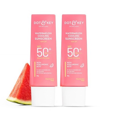 Dot & Key Watermelon Hyaluronic Cooling Sunscreen SPF 50 PA+++ 2er Pack,80gmx2
