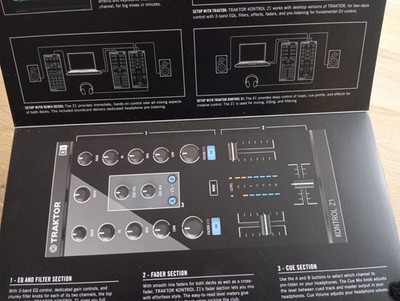 Native Instruments Traktor Kontrol Z1 DJ Mixing Interface, nur 1 x Benutzt - OVP
