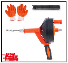 Drain Auger 25 Ft. Plumbing Snake with Drill Attachment Plumbers Snake Drain Clo