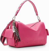 Desigual Damen UmhäNgetasche Fuchsia Half Logo Havanna 23WAXP04 26,5X18X12,5 Cm
