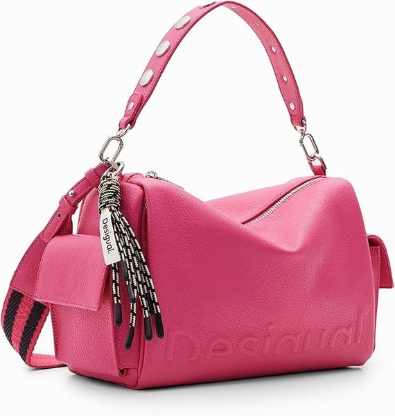 Desigual Damen UmhäNgetasche Fuchsia Half Logo Havanna 23WAXP04 26,5X18X12,5 Cm-image