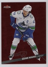 2025-26 Upper Deck Fleer Ultra Medallions Ruby Red /50 Quinn Hughes #M-16 1u1u