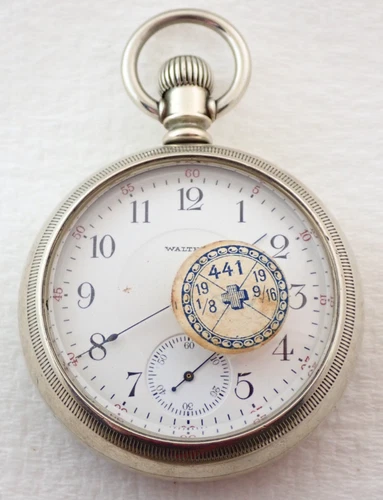 ANTIQUE 18s WALTHAM GRADE 842 17 JEWEL 17J POCKET WATCH