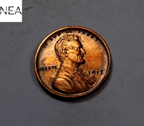 1917 Lincoln Wheat Penny Cent ~ Gem BU+++ (red) ~ Better Date! (ZW625)