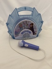 DISNEY Frozen Sing along Portable Karaoke Machine light up Music Elsa