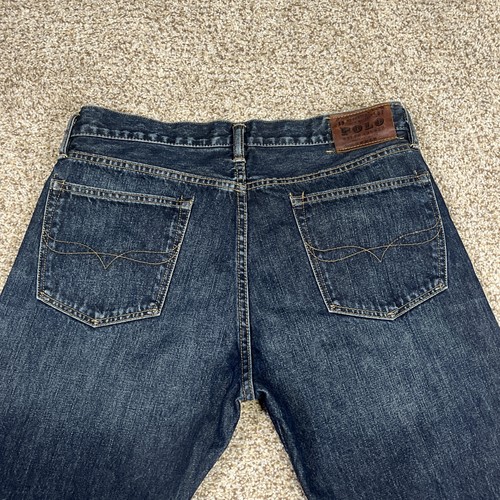 Polo Ralph Lauren Mens Jeans 34x30 Classic Fit Straight Leg Denim (35x28) - Picture 14 of 17