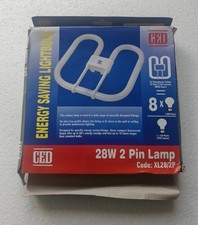 CED 28W 2 Pin Energy Saving Light Bulb Compact Fluorescent Lamp Model XL28/2P