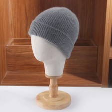 100 Merino Wool Beanies For Women Men Winter Warm Soft Solid Knitted Thick Skull