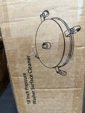 18" Pressure Washer Surface Cleaner with 4 Wheels 4000 PSI + 2 Extension Wand