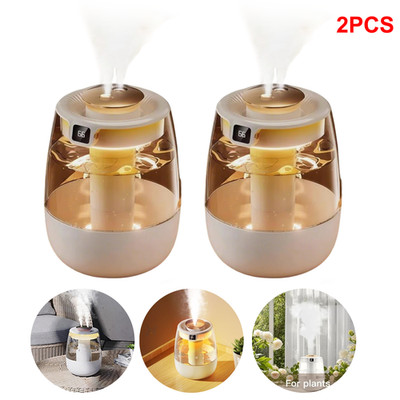2X Humidifiers for Bedroom Ultrasonic Office Cool Mist LED Humidifier Top Fill