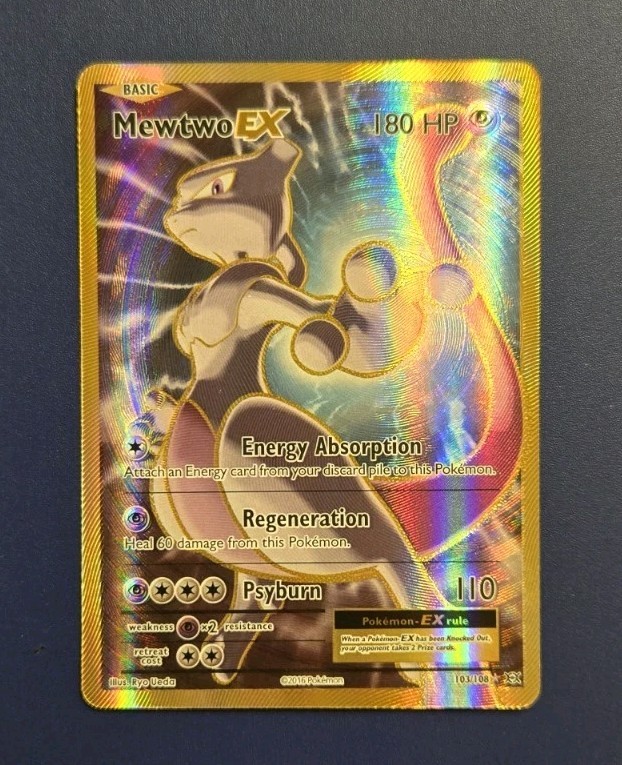 Mewtwo EX - NM - Full Art Holo (103/108) - Pokemon Evolutions